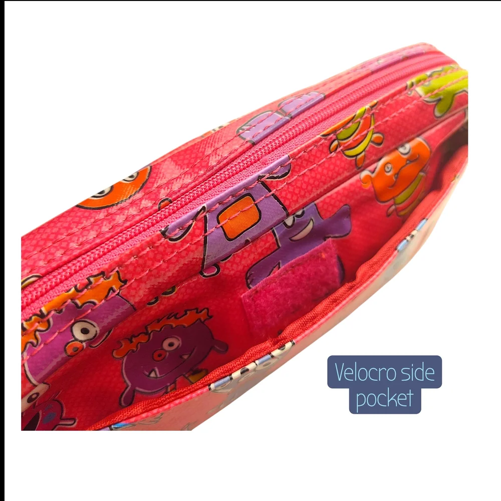 Papercase Pink Monster Zippered Pencil Pouch